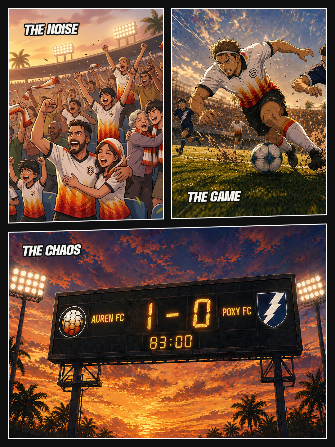 The noise, the game, the chaos